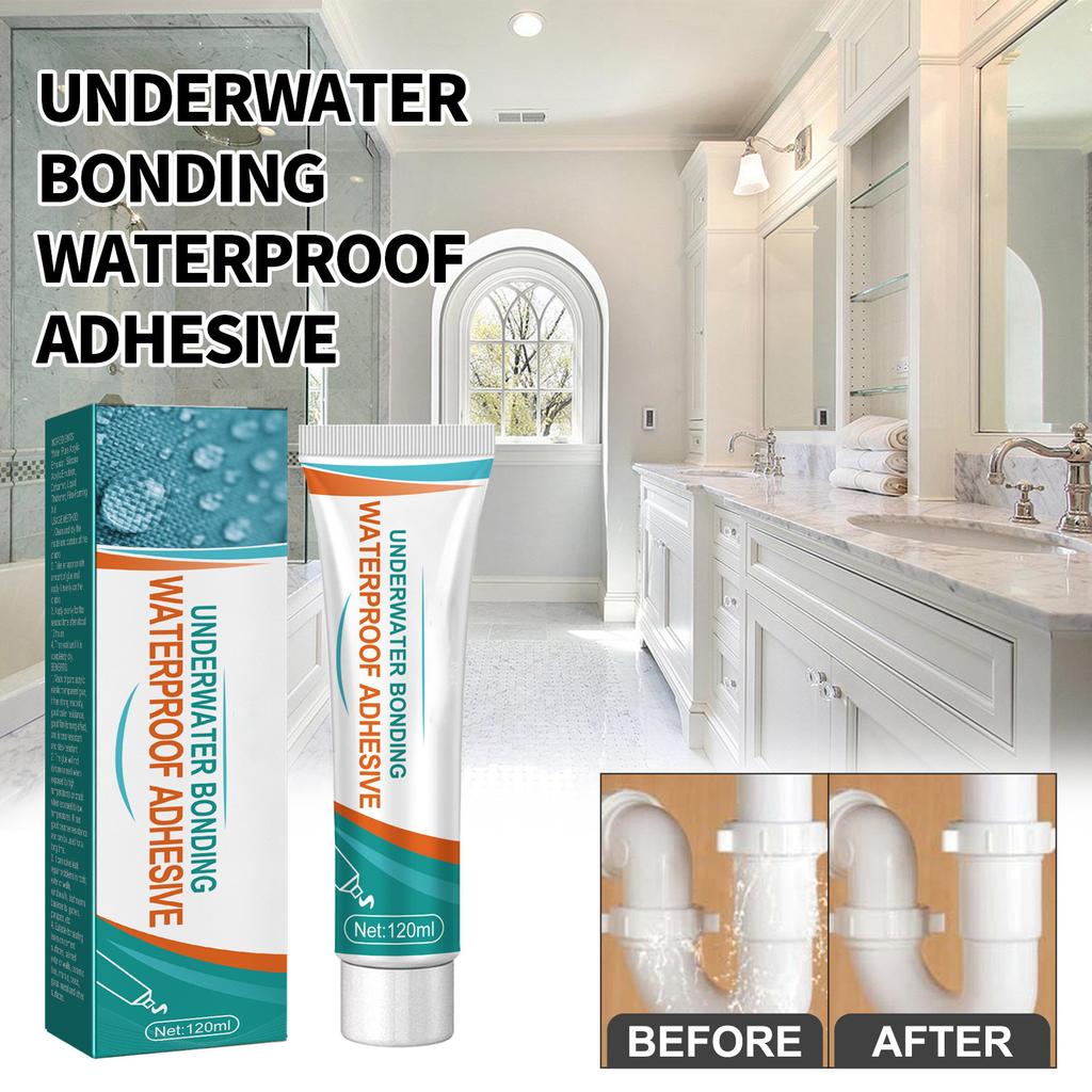 120ml Underwater Bonding Waterproof Adhesive for Repair Leaks Cracks Underwater Equipment Water Pipe Fish Tank Pool