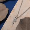 Kinitial Geboortebloem Ketting Roestvrij Staal Bloemen Ketting Kerstcadeau Voor Mama Herdenkings Cadeaus Bruidsmeisjes Cadeaus