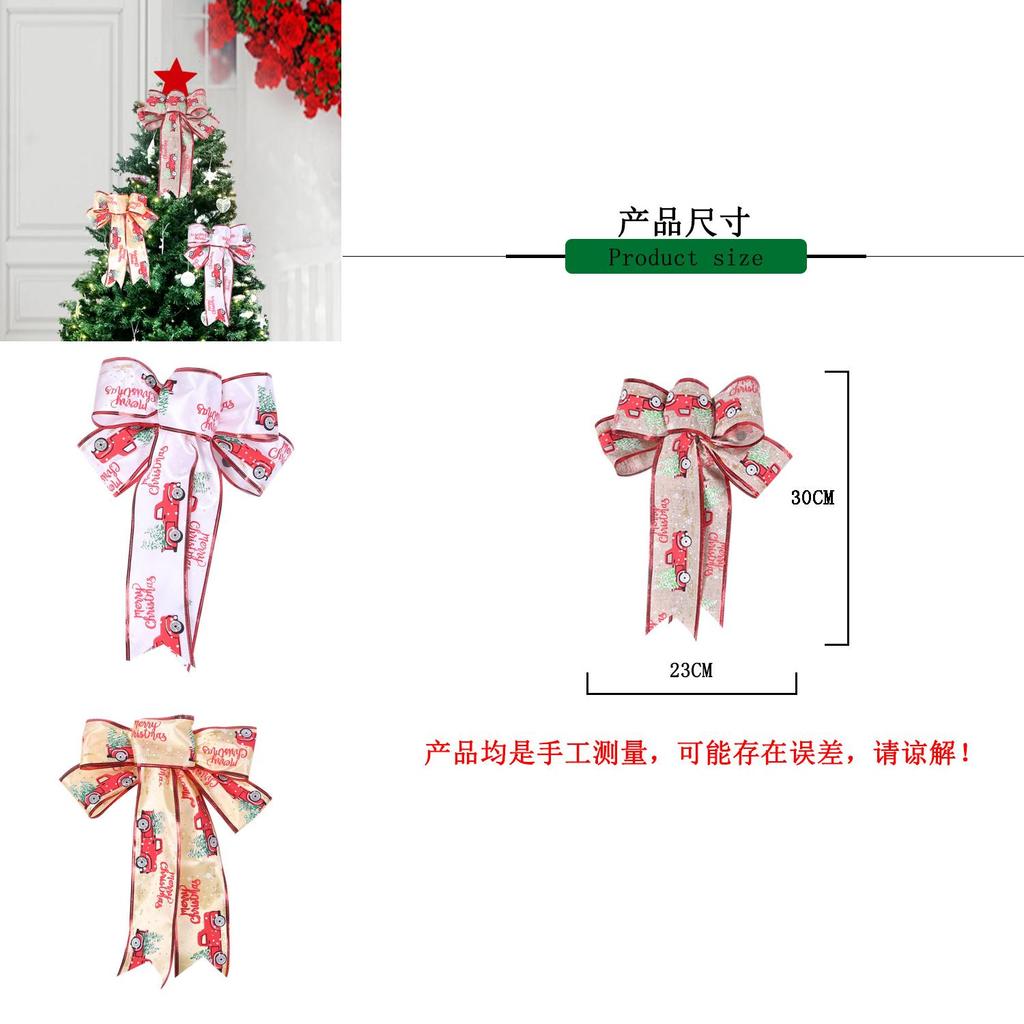 Colorful Christmas Bow Decorations Versatile Fabric Bow Tie For Festive Holiday Cheer