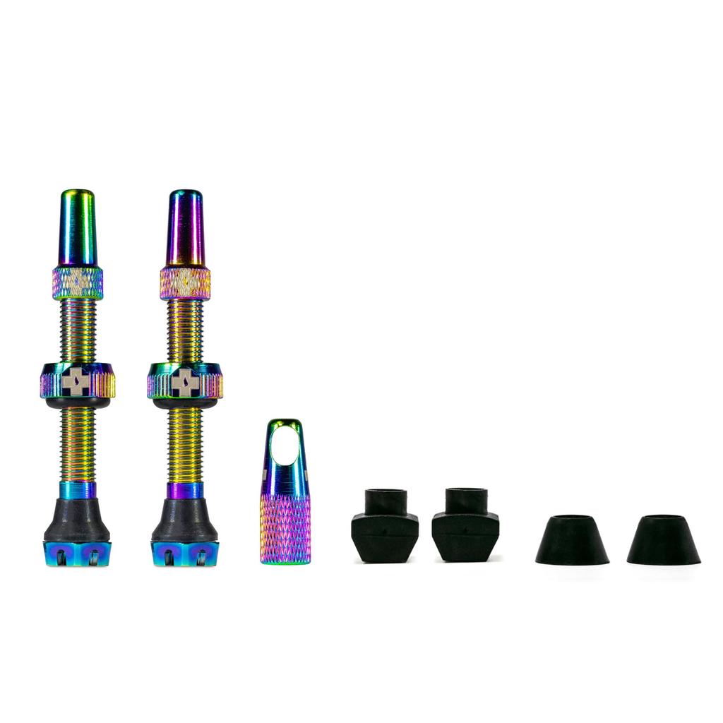 Muc-Off Tubeless Valve V2 Iridescent 44mm Tubeless Valve Stem with