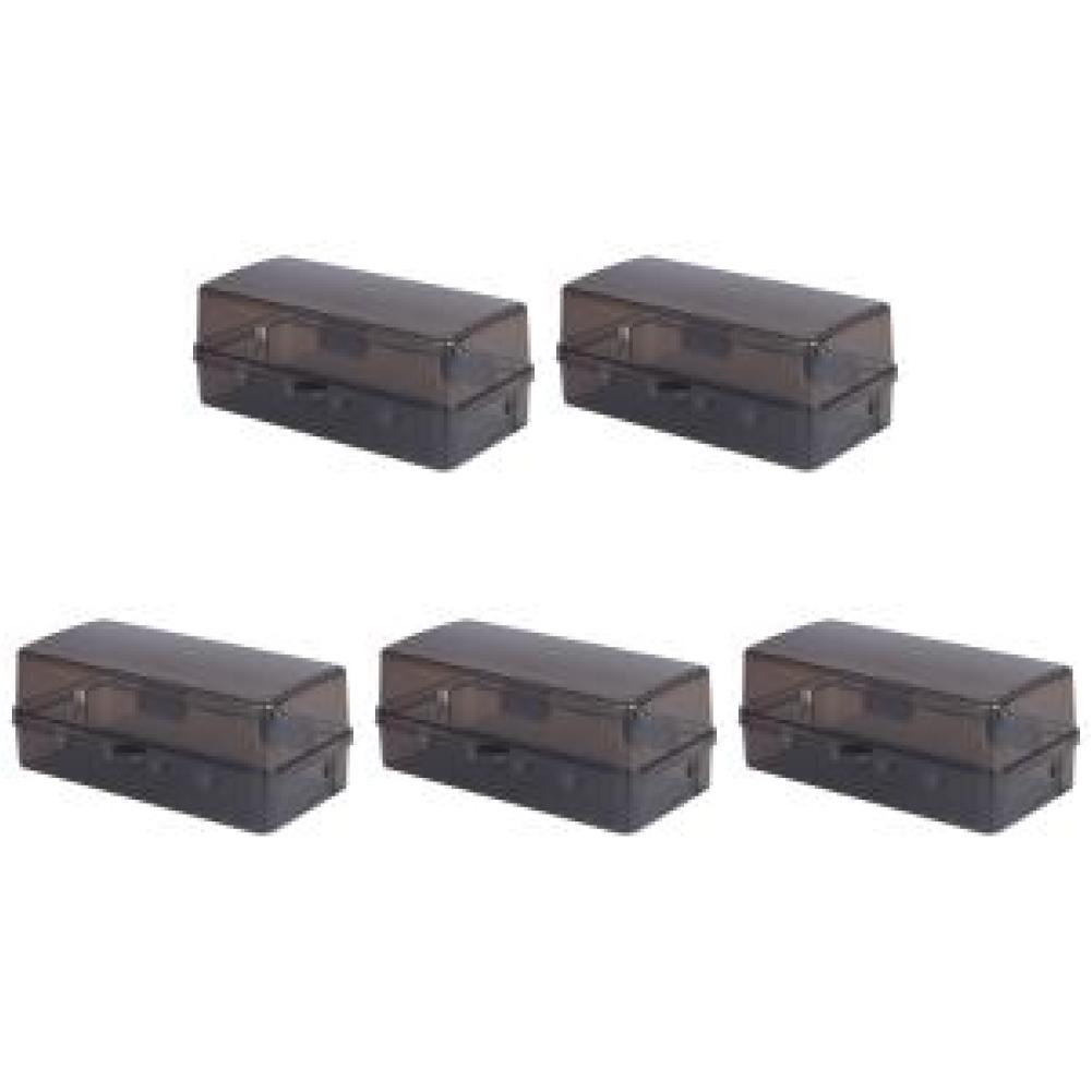 

Waterproof Large Outdoor Electrical Box Weatherproof Protect Outlet Plug (Black)