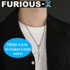 FURIOUS-X Fast Furious Vin Diesel Dominic Toretto Cross Necklace STAINLESS STEEL