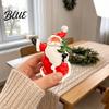 Resin Santa Claus Figurines Christmas Figurine Vintage Snowman Statue Winter Festive Decorative Statue Holiday Tabletop Decoration for Home