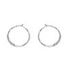 Double Layer Geometric Hoop Earrings - Women's Light Luxury Versatile Ear Cuffs, European & American Style, Exaggerated Circle Dangles Jewelry.