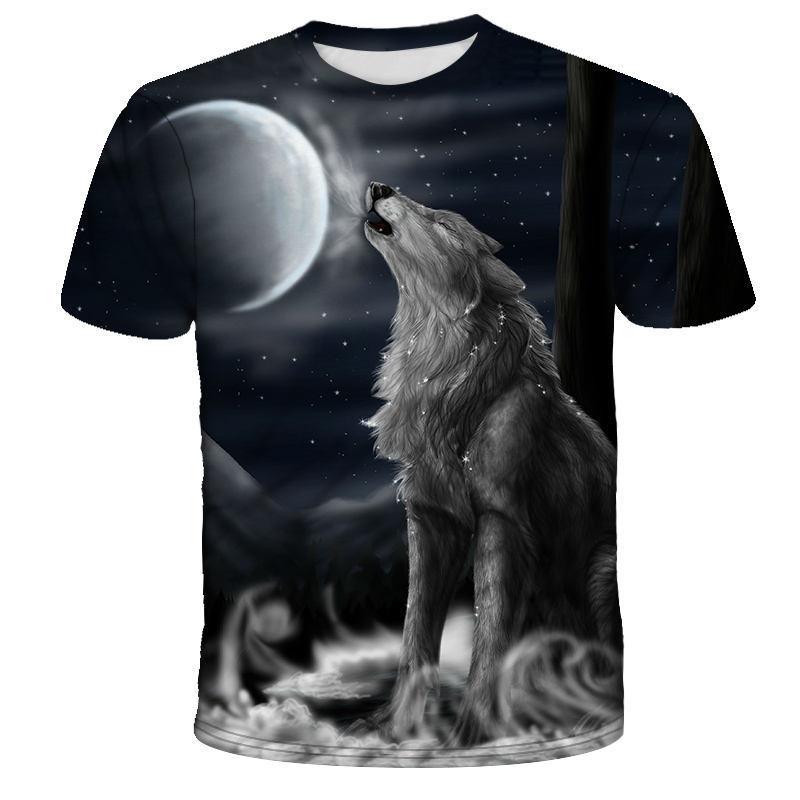 Men's T-shirt Tianma Series 3D Digital Printed Men's Casual Short Sleeved T-shirt