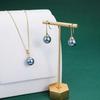 Simple Pearl Pendant Samoa Gold Filled Necklace 18k Yellow Gold Jewelry Set Hawaii Jewelry Set