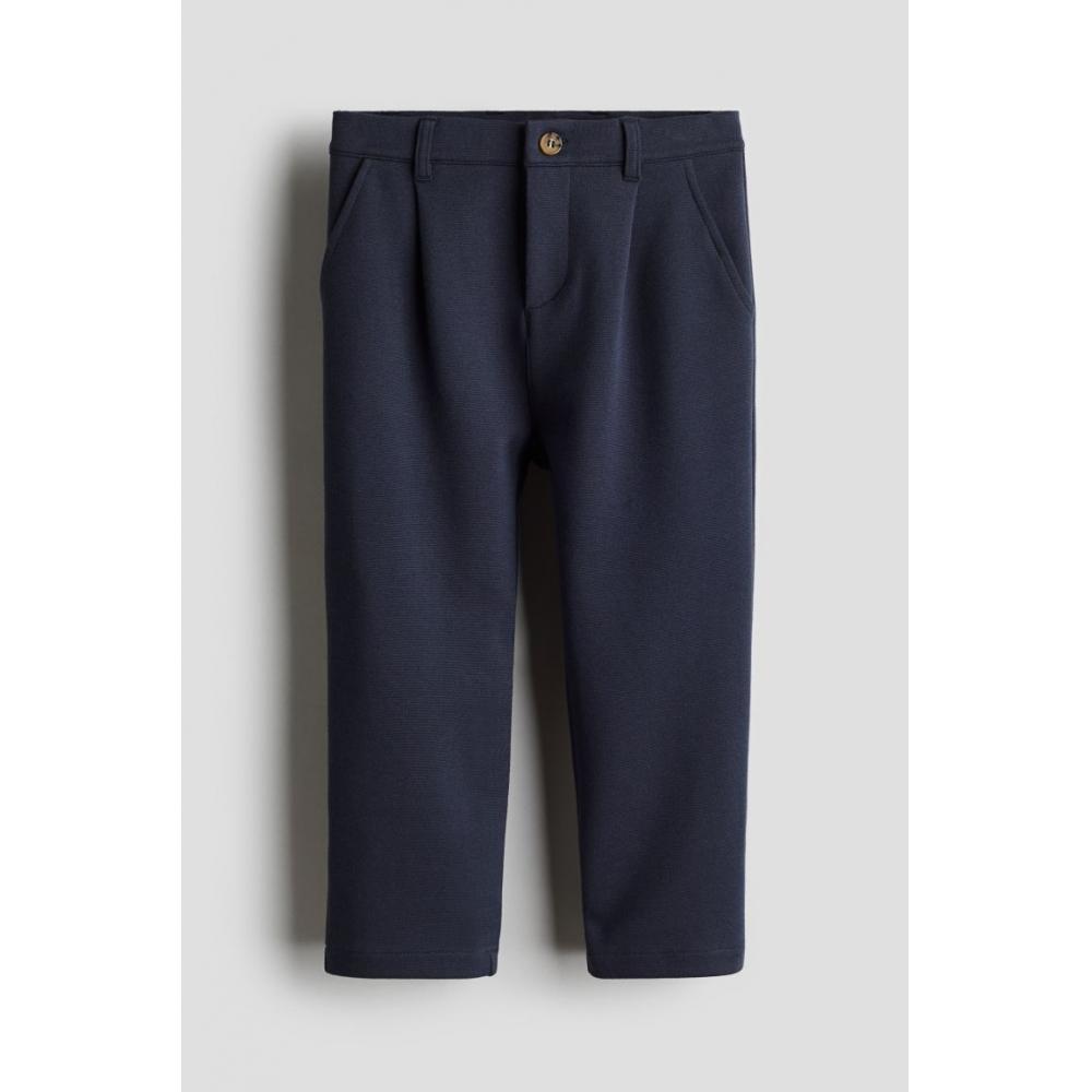 

H M Jersey pants dark blue