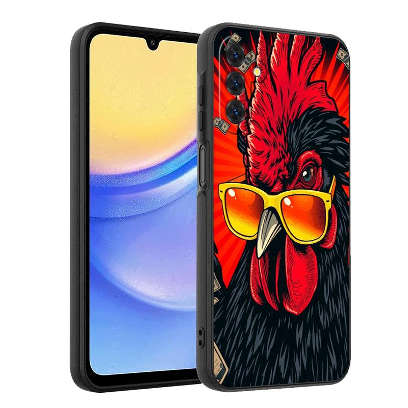 Chicken Hen Rooster Soft Phone Case for Samsung A17 A37 A57 A16 A26 A36 A56 A15 A25 A35 A55 A14 A24 A34 A54 A13 A23 A33 A53 A52