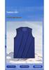 Men's Deep Blue Sleeveless Sports Vest for Autumn/Winter