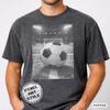 Pixel Soccer Shirt, Dithered Football, Sports Fan Men's Tee, Game Day T-Shirt, Comfort Colors 1717, 1BitWear