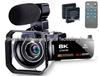 4K HD 48MP Digital Camera & Video Recorder with Mic and Touchscreen