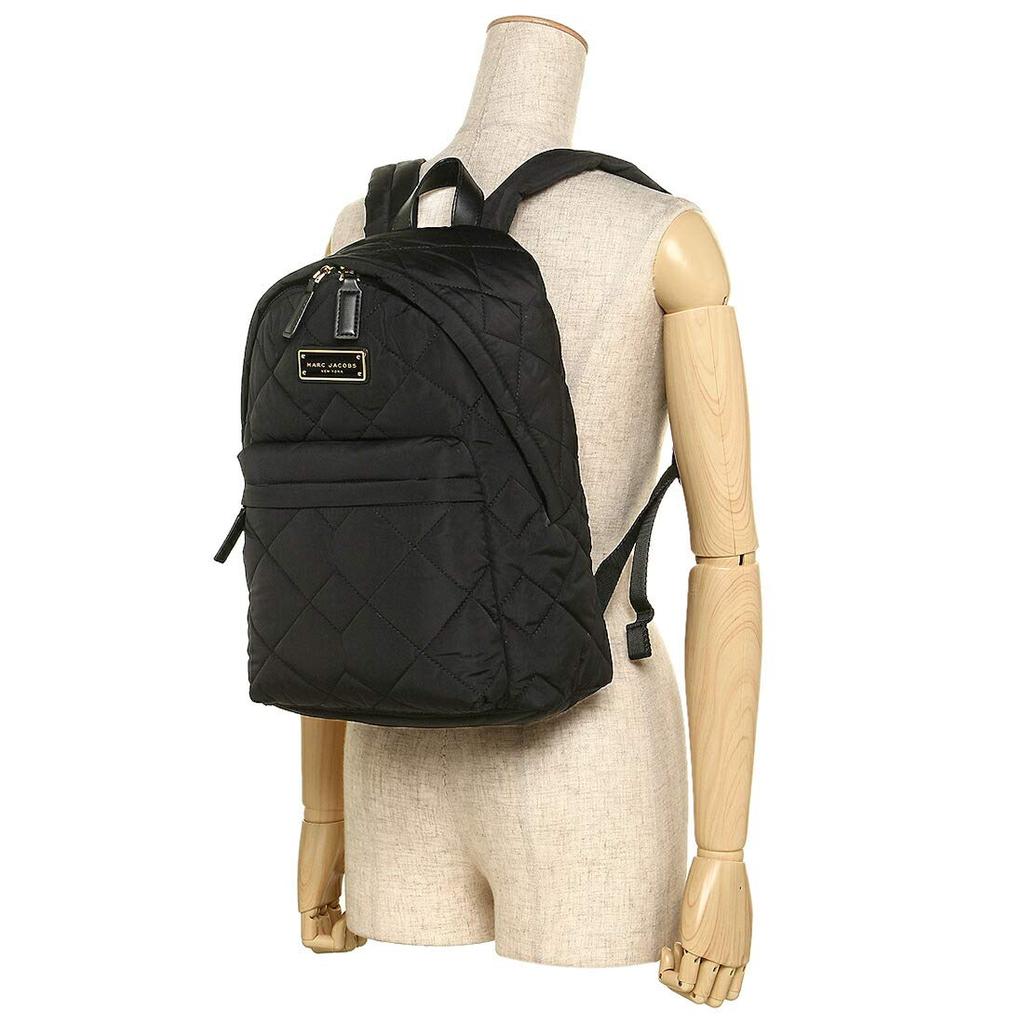 Marc Jacobs CROSBYQUILT BACKPACK M0011321 A4 Size 001 BLACK Women's (1) [Used]