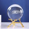 3D Laser Engraved Galaxy Crystal Ball Souvenir