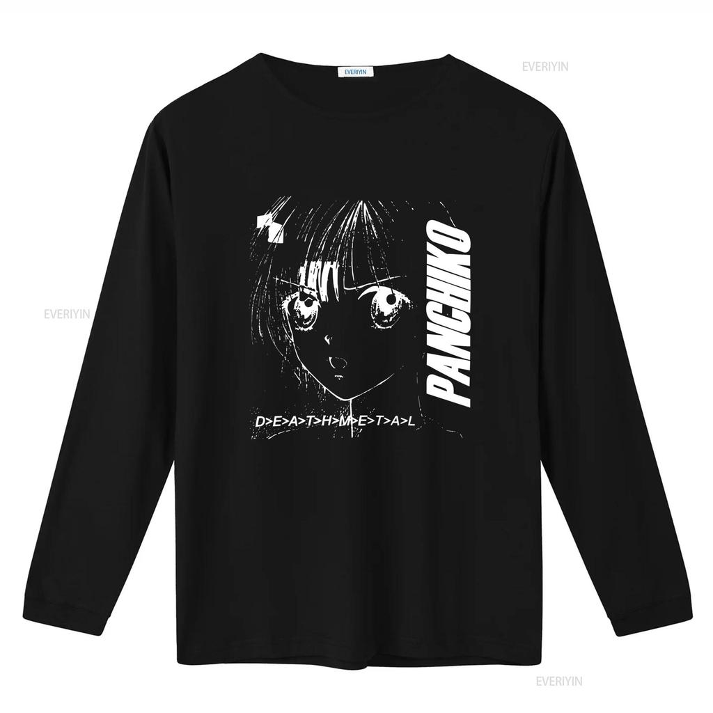 New Panchiko Death Metal Album Reprint Black T Shirt Stylish and Edgy Design for Fans vintage Washed Unisex Slightly Casual