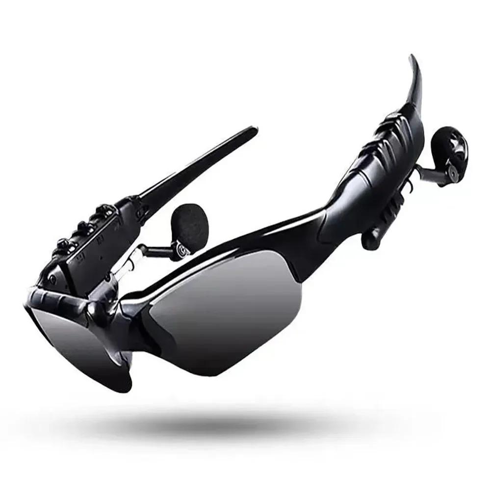 

5.0 Stereo Earphones Wireless Headset with Mic Cycling Glasses Sunglasses for Driving Cycling Sports Noise Reduction Headphones сірий колір