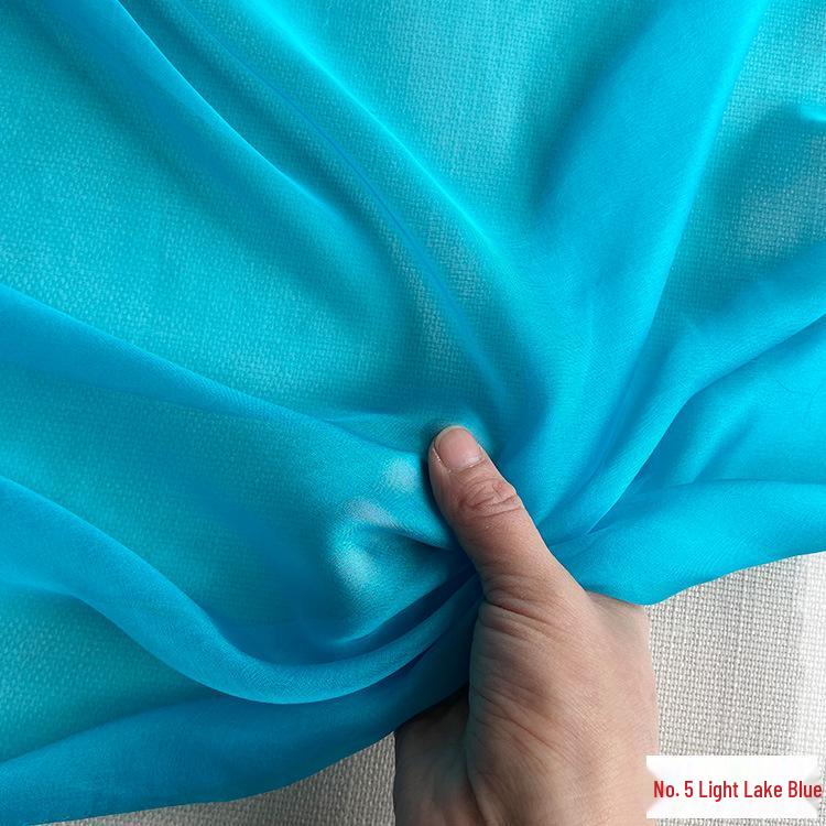 140cm Wide 6mm Pure Silk Chiffon Fabric - Light, Sheer Gauze for Dresses and Gowns