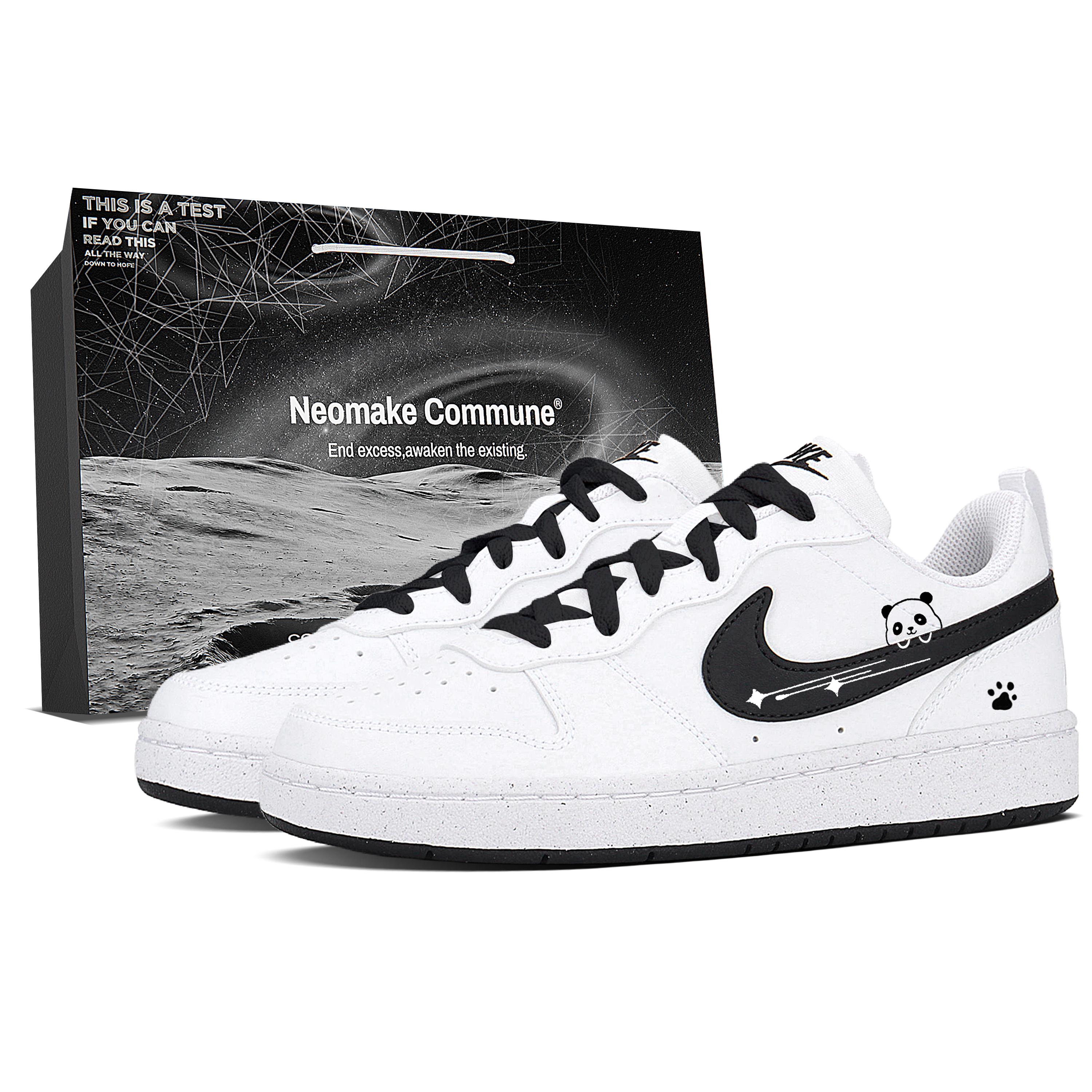 

Nike Court Borough Balance Abrasion Resistant Skateboard Shoes Unisex Black White DV5456-104(Team1829-LD) 35.5