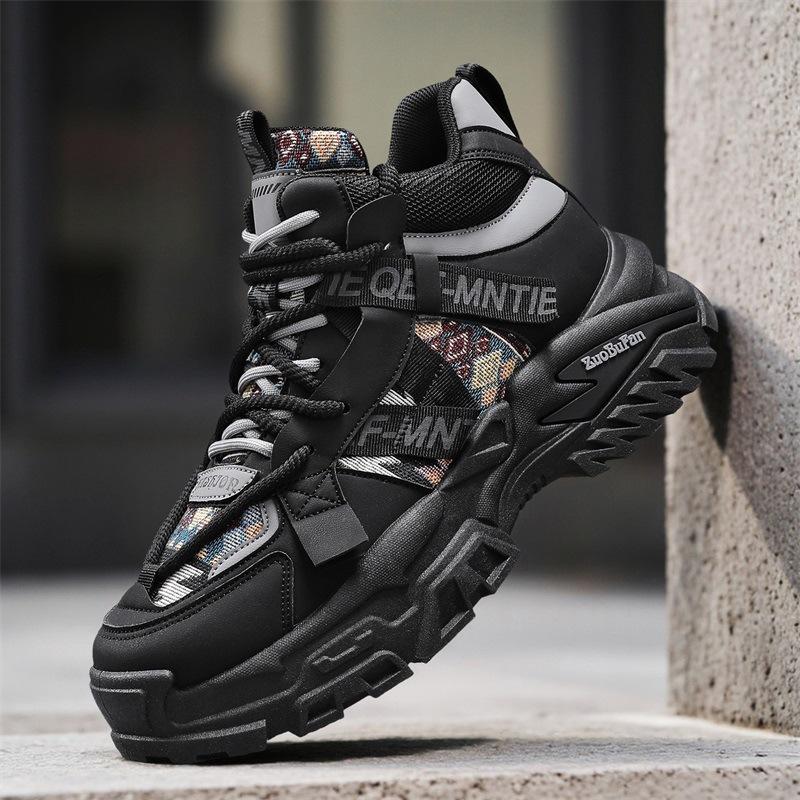 Autumn New Personalized Design Sneakers Teen Height-increasing Dad Shoes