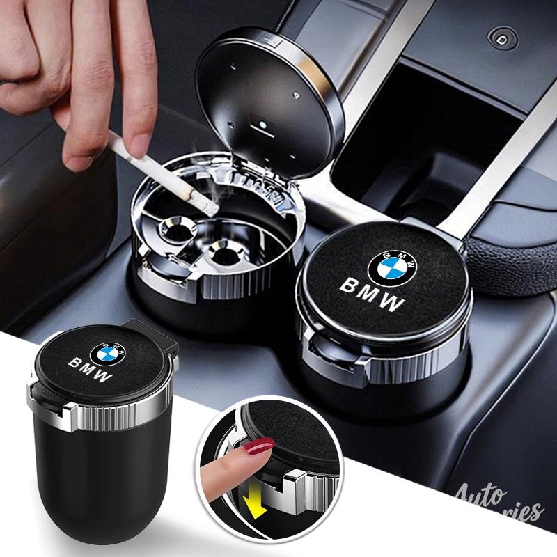 Car Ashtray Creative Storage With Lid LED Light Suede Ashtray Accessory For BMW X1 X2 X3 X5 X4 X6 X7 G32 G11 G12 F40 F30 F20 F34 X111