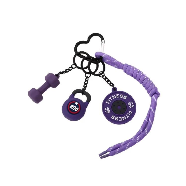Athletic Styles Key Holder Premium PVC Construction Trendy Bag Charm For Sports Equipment Organization