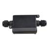 2Way Outdoor Waterproof IP65 Cable Connector PC Junction Box 240V Black Junction Box For Outdoor Lamps And Lanterns