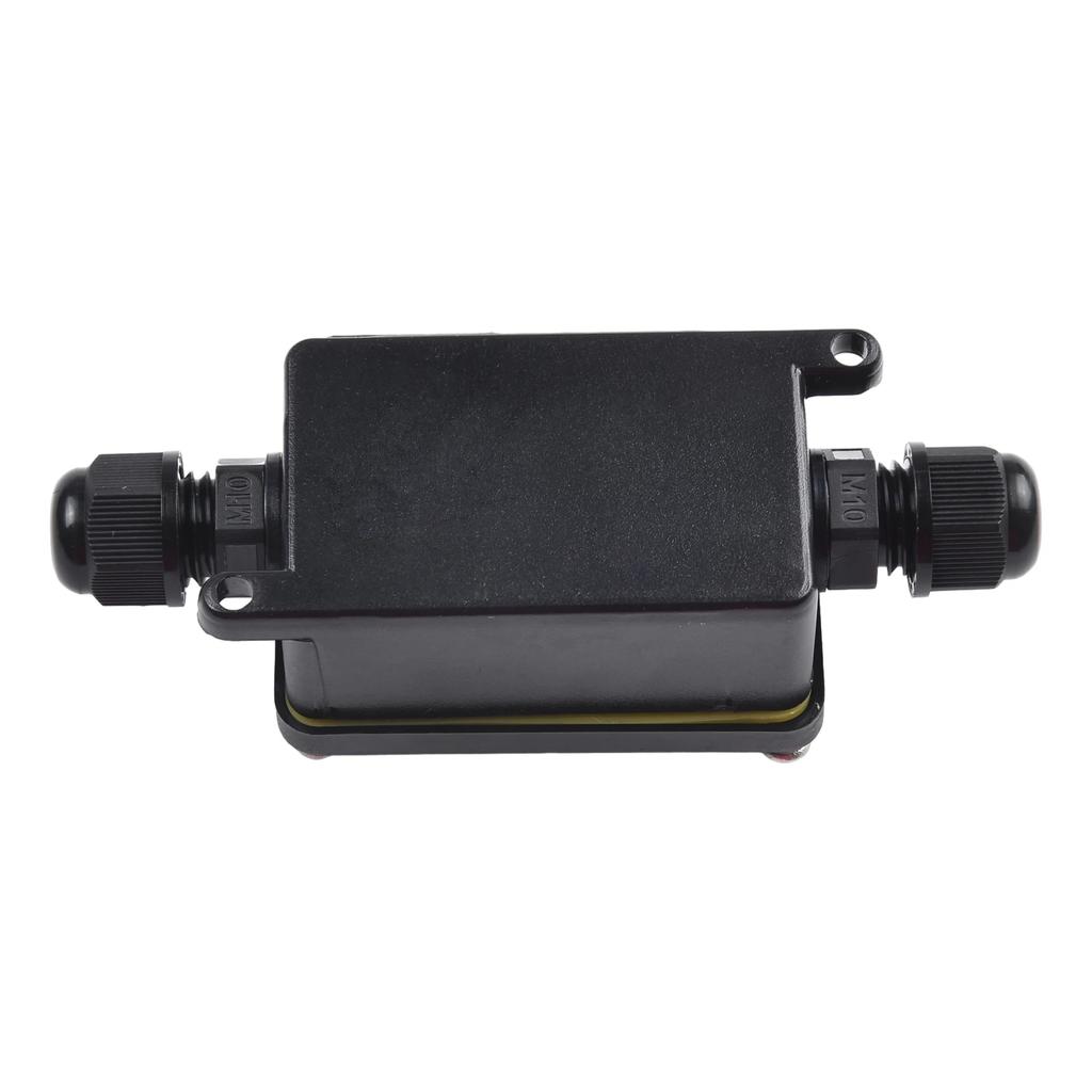 2Way Outdoor Waterproof IP65 Cable Connector PC Junction Box 240V Black Junction Box For Outdoor Lamps And Lanterns