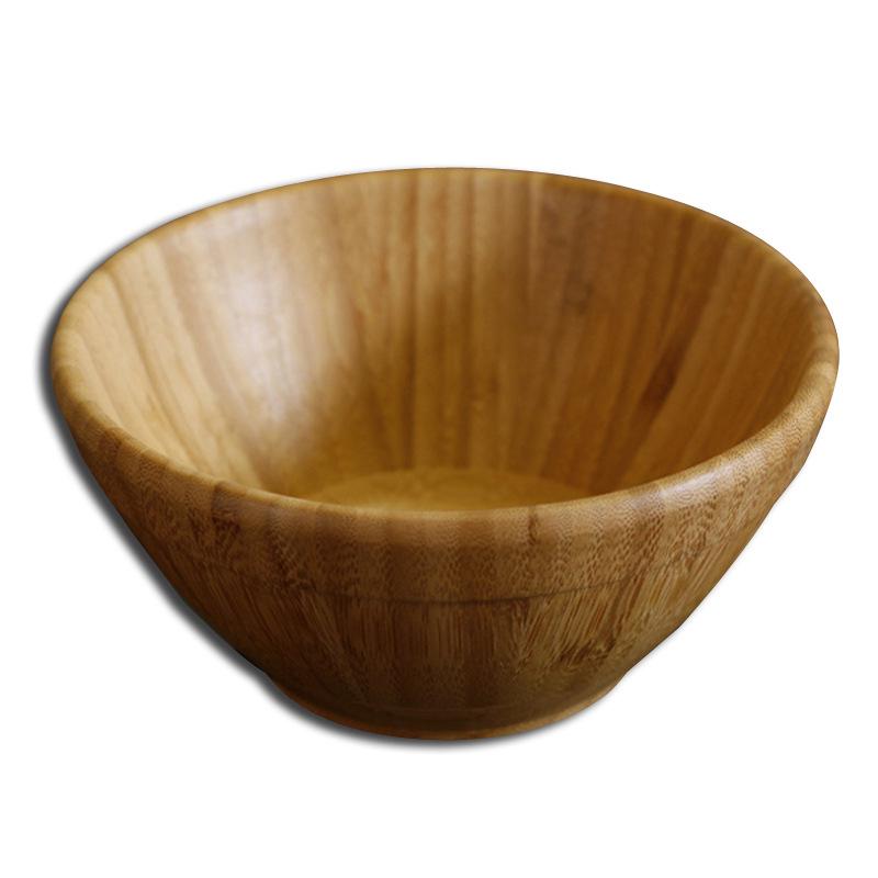 Creative Bamboo Wood Salad and Fruit Bowl for Dining and Restaurants