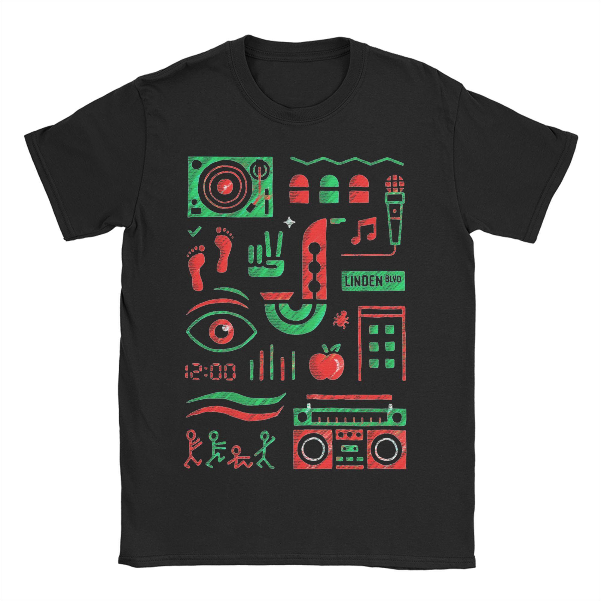 The best product for you Heren Dames De La Soul ATCQ A Tribe Called Quest T-shirts Puur Katoen Kleding Vintage Korte Mouw Tees Plus Size T-shirts XXXXXL