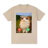 2026 Meowl Is Calling Phone Call Meme Brainrot Funny Cat Owl TShirt Unisex Unisex Fashion Harajuku Short Sleeves Cotton Tees Unisex