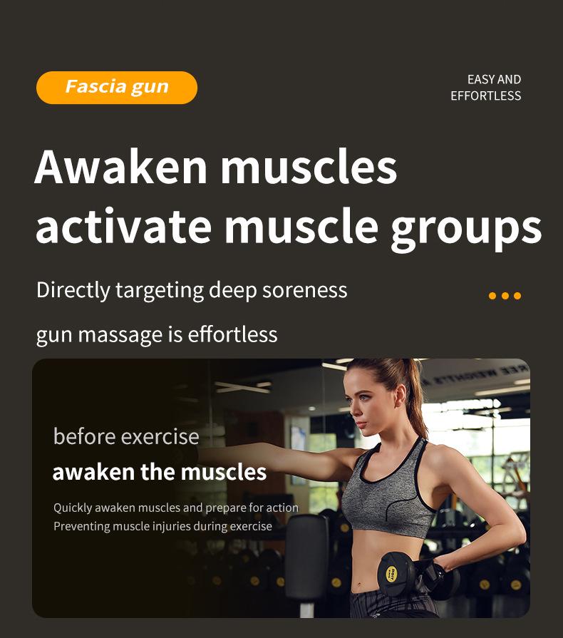 New Four-Head Multifunctional Muscle Massager Gun for Home Use