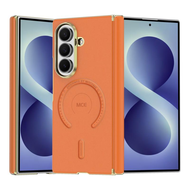 Leather Magnetic Case Galaxy Z Fold 8 Ultra 7 6 5 Electroplated Shockproof Protective Cover