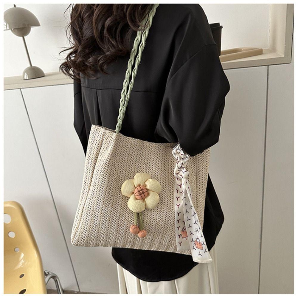 

Плетеные сумки-ведра большой емкости, женские сумки на плечо для отпуска, новые соломенные тканые сумки