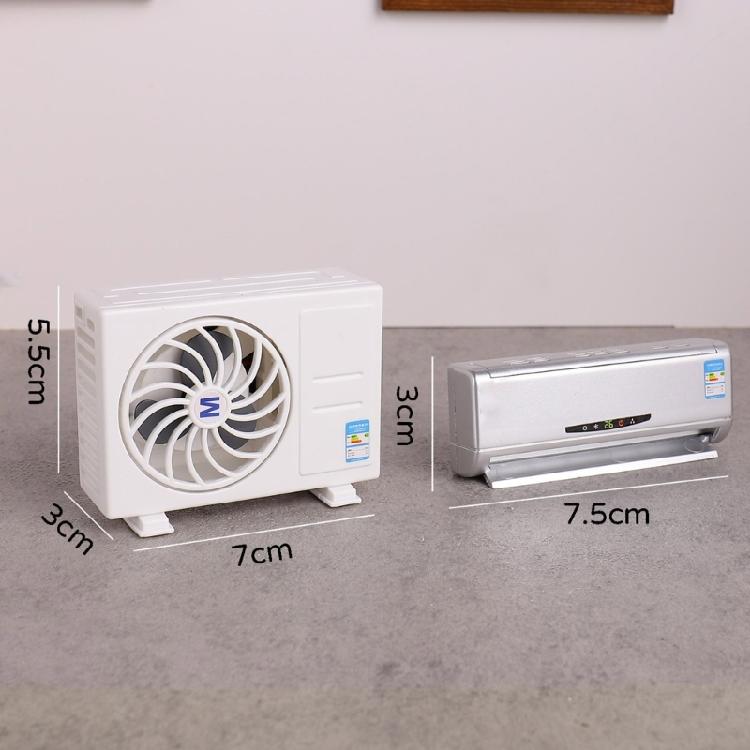 Kindersichere solarbetriebene Klimaanlage Modell Realistisches ABS-Design Verbessert Puppenhäuser Interaktives Spiel Und Kreativität