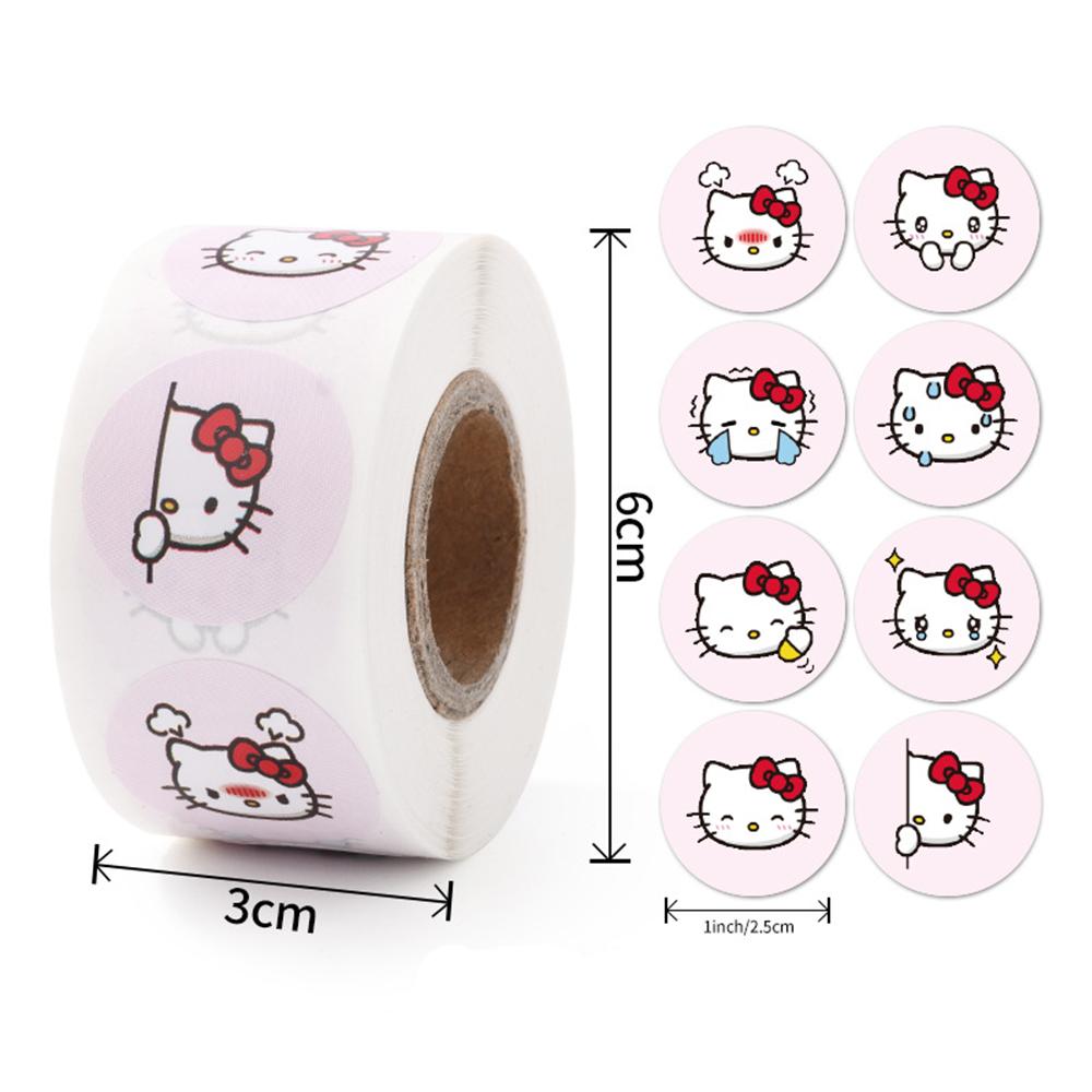500PCS Cute Kuromi Pochacco My Melody Cartoon Stickers Roll Laptop Scrapbook Phone Diary Kawaii Aesthetic Sticker Decal Kids Toy