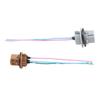 2Pcs Plastic T20 7443 W21/5W 7440 W21W Socket Adapter Base Female Plug Connect Wiring Suitable For Car Brake Light Reverse Lamp