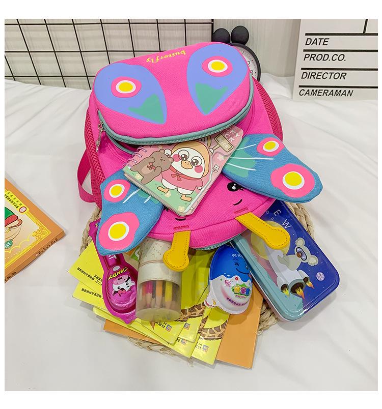 Καλοκαιρινό Παιδικό Σακίδιο Πλάτης Αντι-Απώλειας 2024: Πολύχρωμο Σχέδιο Καρτούν Πεταλούδας