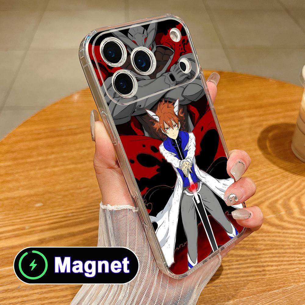 Akame Tatsumi Clear TPU Magsafe Mobile Phone Case for iPhone 17 16 15 14 13 12 11 Air Pro Max Plus Mini Colorful Cover