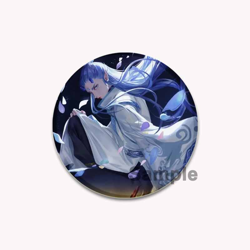 

32/44/58 мм китайские мифологические персонажи броши Нэчжа милый мультяшный значок для рюкзака воротник лацкан значки ювелирные изделия рождение ребенка демона 32mm