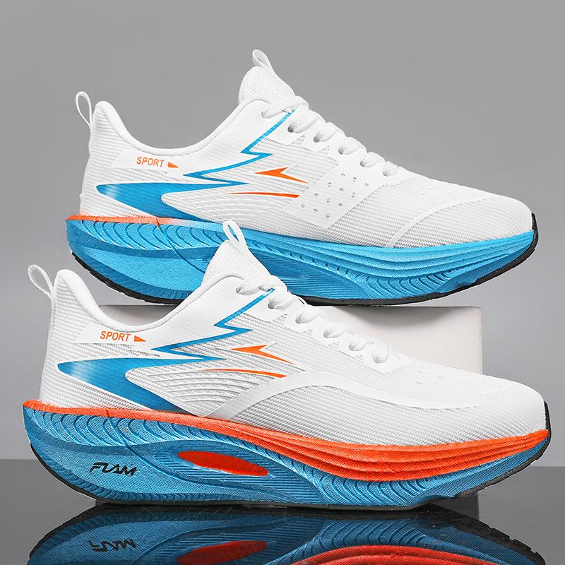 Men Running Shoes Carbon Board Marathon Sports Speciality Breathable Lightweight Women'S Comfortable Athletic Nonskid Sneakers