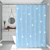 Waterproof PEVA Shower Curtain Set, Mildew-Resistant with Rod, Punch-Free Design