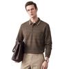 SHANSHAN Men's Autumn Wool-Blend Long-Sleeve Polo Shirt