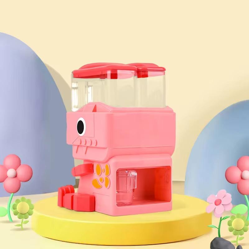Children's Mini Water Dispenser, Cute Dinosaur Shaped, Suitable for Role-Playing, Office Desktop Decoration, Gifts, Dual Outlet Kitchen Fountain Toy