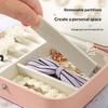 Portable Jewelry Storage Box Travel Organizer Jewelry Case Leather Storage Earrings Necklace Ring Jewelry Organizer Display