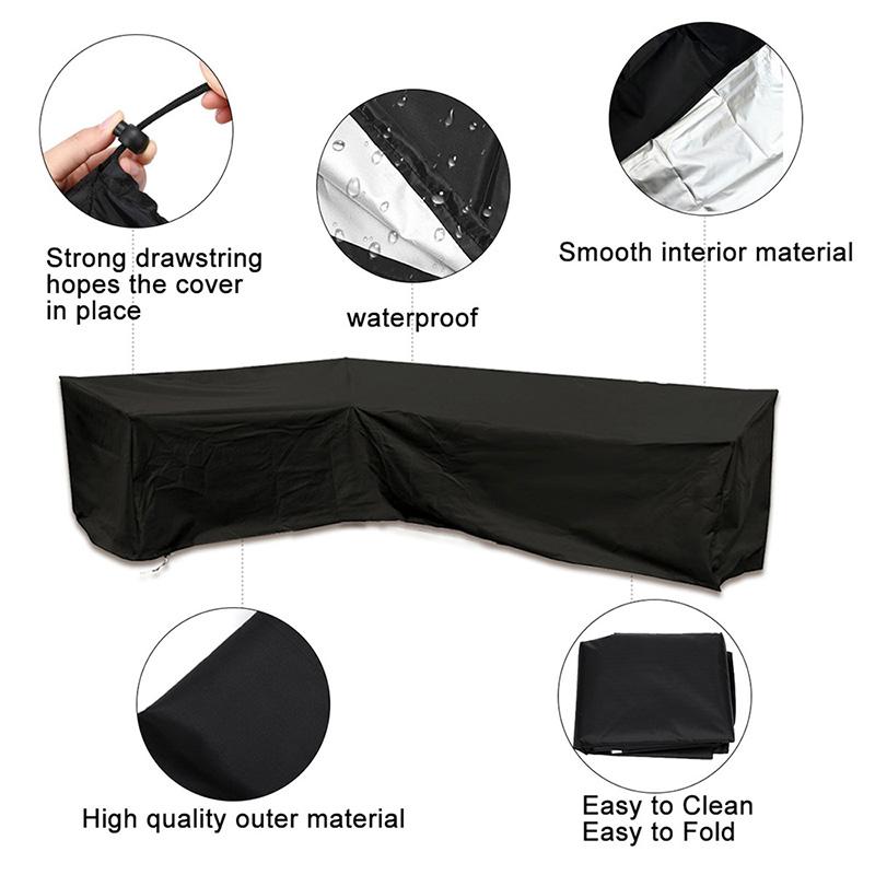 Furniture Corner Rattan Cover Garden Outdoor Sofa Protecter L 30030098cm Shape