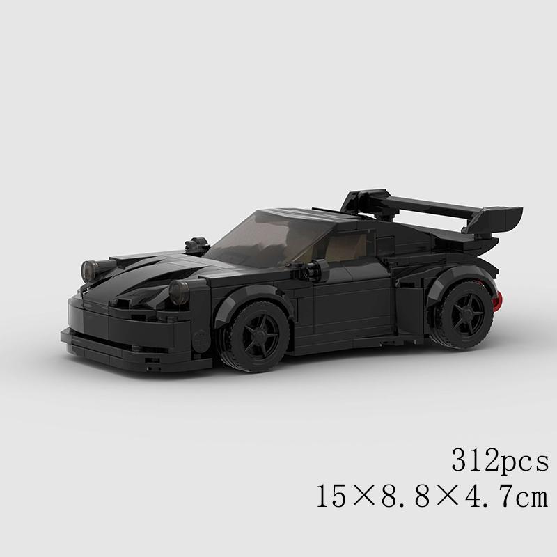 MOC City Speed Sport Racing Car Model Building Blocks Convertible Super Race Bricks Rally Vehicle Toy Technical Christmas Gift