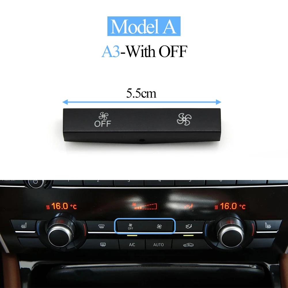 For BMW 5GT 5 6 7 Series F01 F02 F06 F07 F10 F11 F12 F18 Air Conditioning Fan Wind Volume AC Control Switch Button Cap Cover