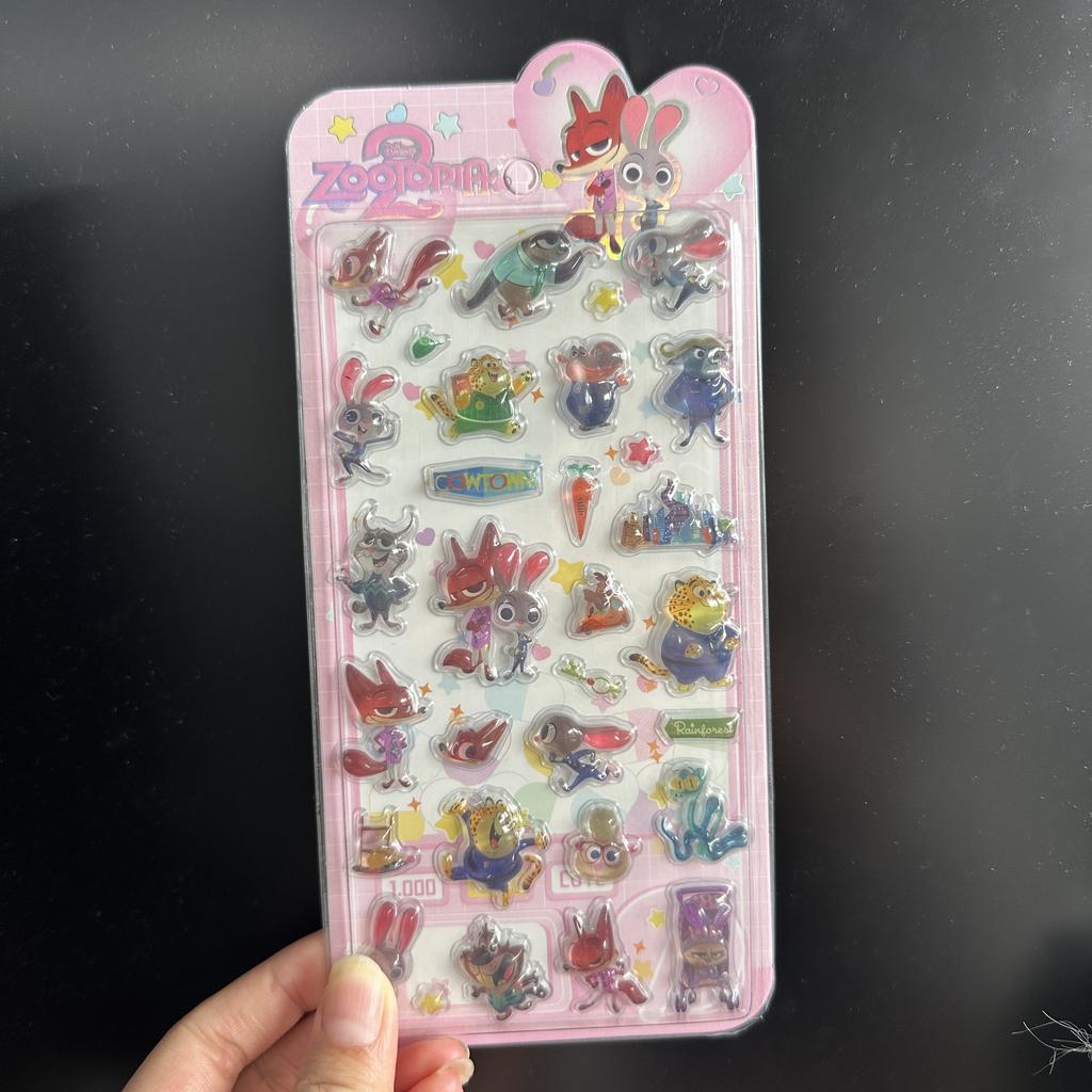 New Doraemon 3D Stereoscopic Crystal Stickers Creative Handbooks Stereoscopic Decoration Stickers