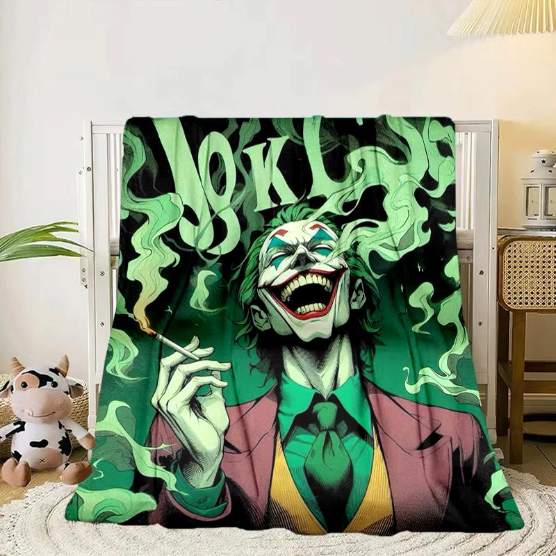 Coole Clowns-Muster-Decke Flanell-Decke für Bett, Sofa, Camping, Wandern, Picknick-Zubehör, Geschenk für Familie, Fan-Geschenke