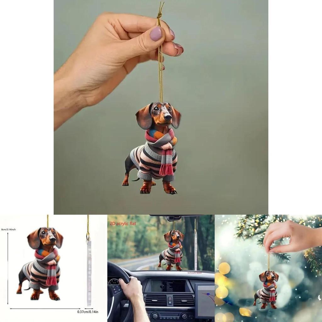 Automobile Acrylic Playful Hanging Decor Whimsical Cartoon Style For Fun Car Interiors