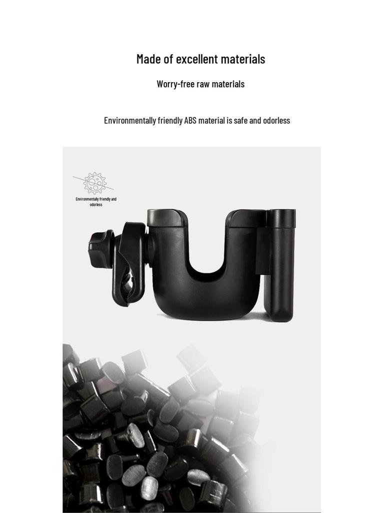 Baby Stroller Cup & Phone Holder - Multi-functional Tray for Water and Milk Bottles